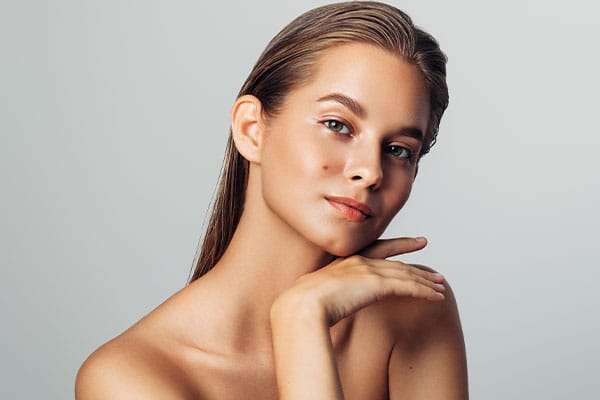 A woman with youthful skin after laser rejuvenation in La Jolla.