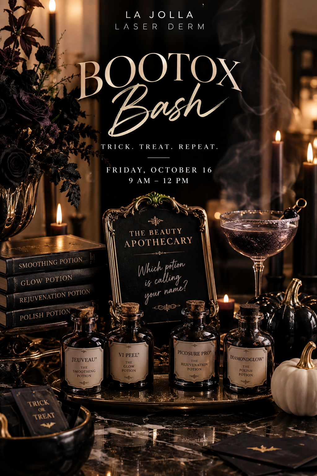 BooTox Bash, Friday October 16, 9 AM to 12 PM